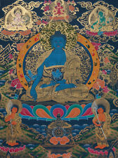 Medicina pintada a mano Buda Thangka, pintura dorada, obra maestra de Nepal segunda mano  Embacar hacia Argentina