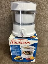 Sunbeam 8 QT Food Steamer ~ 8.5 Cup Rice Cooker ~ Electric White 4713 New for sale  Shipping to South Africa