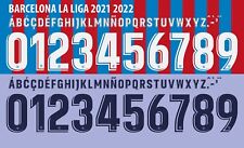 Conjunto de nome e número para futebol Barcelona La League 2021/2022 casa/fora comprar usado  Enviando para Brazil