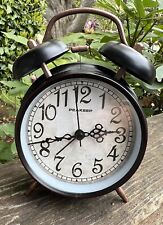 Relógio despertador de mesa Twin Bell Peakeep usado funcionando bronze marrom aparência vintage comprar usado  Enviando para Brazil
