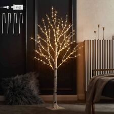 Pre-lit 4ft  White Birch Tree w/ 200 LED Fairy Lights - unbranded NIB, used for sale  Shipping to South Africa