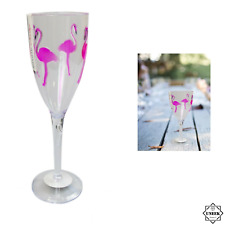 Wine glass flamingo for sale  Shipping to Ireland