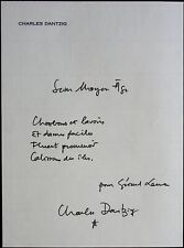 Autographes charles dantzig d'occasion  Grenoble-