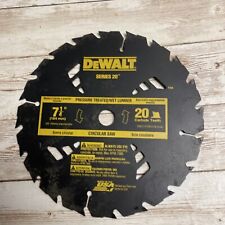DeWalt DW3174 7-1/4" 20T Carbide Pressure Treated/Wet Lumber Circular Saw Blade for sale  Waynesboro