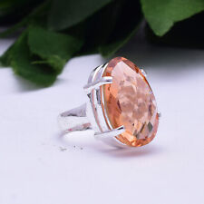 Morganite Gemstone 925 Sterling Silver Ring Mother's Day Jewelry SE-1239 for sale  Shipping to South Africa