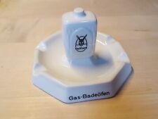 Figural Vaillant Remscheid porcelain ashtray gas bath oven car geyser rare for sale  Shipping to South Africa