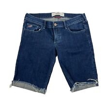 Bermuda jeans Hollister azul jeans social stretch tamanho 3/26 algemada comprar usado  Enviando para Brazil