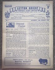 Leyton orient nottingham for sale  NOTTINGHAM