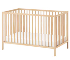 IKEA - SNIGLAR Cot with mattress 2 sheets and bumper for sale  HASSOCKS