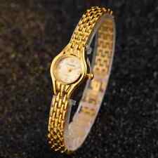 Relógio de pulso de quartzo tom dourado glamour glamour elegante moda relógio feminino novo comprar usado  Enviando para Brazil