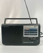 Sony ICF-36 Rádio Portátil 4 Bandas Tempo/TV/AM FM Bateria ou AC Testado Funciona! comprar usado  Enviando para Brazil