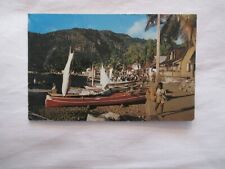 VINTAGE COLOUR  POSTCARD, " DUG-OUT FISHING CANOES , ST. LUCIA, W.I.". for sale  Shipping to South Africa
