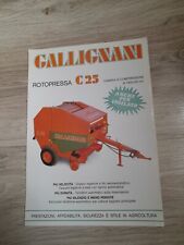 Brochure gallignani rotopressa usato  Sala Consilina