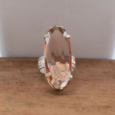 Elegant Morganite Gemstone 925 Sterling Silver Handmade Ring All Size for sale  Shipping to South Africa