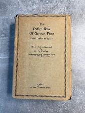 The Oxford Book Of German Prose From Luther to Rilke - 1943 Hardback, Dust Cover comprar usado  Enviando para Brazil
