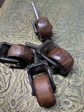 Set of 4 Vintage Wooden Castor for Antique Furniture | WW003 .In Very Clean Cond for sale  Shipping to South Africa