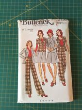 3499 Jacket Flared Skirt Straight Leg Pants Sz 12 Uncut Butterick Sewing Pattern for sale  Shipping to South Africa