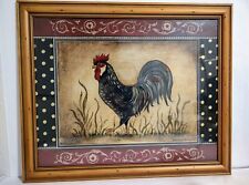 Used, VTG "Old World Rooster" Beautifully Framed Print Kimberly Poloson 23" x 19" for sale  Shipping to South Africa