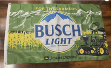 PRE-ORDER John Deere Busch Light Beer 3x5 FT Flag Banner Fan Gift, used for sale  Shipping to South Africa