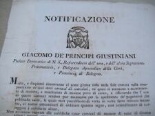 Manifesto pontificio bologna usato  Bologna