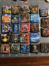 Botões Iron Maiden - Pinos - Discografia completa - Raro formato quadrado comprar usado  Enviando para Brazil