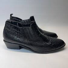 Stacy Adams Crocodile Print Black Buckled Dress Shoe Spain Men's Size 11 M for sale  Shipping to South Africa