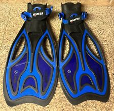 Mares Wahoo II 2 Blue Black Snorkeling Scuba Diving Flippers Size Large for sale  Shipping to South Africa