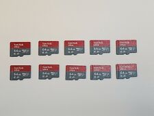 Lot of 10 SanDisk 64GB Ultra Micro SD Flash SDHC Memory Card for sale  Shipping to South Africa