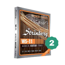 Novas cordas de guitarra acústica Strinberg WS-11 bronze claro | Pacote com 2 comprar usado  Enviando para Brazil