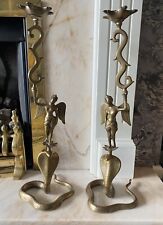 Antique pair brass for sale  NEWPORT