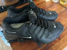 RARO tênis de corrida Nike Shox NZ triplo preto masculino couro 501524-091 tamanho 9 comprar usado  Enviando para Brazil