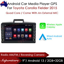 Unidade principal GPS estéreo para carro 9" CarPlay Auto Android 13 para Toyota Corolla Fielder comprar usado  Enviando para Brazil