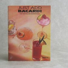 Livreto de receitas de rum Just Add Bacardi coquetéis divertidos bebidas sobremesas 1992 comprar usado  Enviando para Brazil