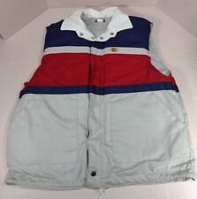 VTG Stearns Red White Blue Gray Zip Life Jacket Boating Vest  Adult Large 44-46 for sale  Shipping to South Africa