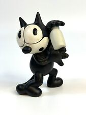 Boneco vintage Felix The Cat com garrafa de leite esculpida em madeira pintado, usado comprar usado  Enviando para Brazil