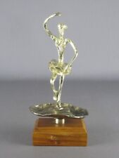 Escultura bailarina banhada a prata estátua modernista ornamento vintage século XX comprar usado  Enviando para Brazil