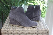 Grey suede wedge for sale  BOSTON