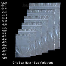 Grip Seal Bags Self Resealable Mini Grip Poly Plastic Clear Zip Lock [All Sizes] for sale  Shipping to South Africa