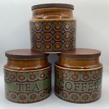 Set of 3 Hornsea MCM Canisters with Lids (H2) NS#8657, used for sale  Shipping to South Africa
