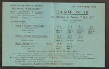 NANTES (44) USINE de MACHINE AGRICOLE / MOULIN à FARINE "Richard KIRCHHOFF" 1931 d'occasion  Baugy