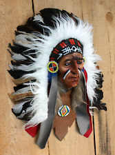 Indianer maske häuptlingmaske gebraucht kaufen  Stegen