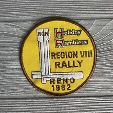 "Parche circular de 3"" Holiday Ramblers Region Rally VIII Reno NV 1982" segunda mano  Embacar hacia Mexico