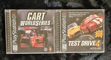 Lote Test Drive 4 y Cart Serie Mundial Playstation 1 PS1 ¡Completo! segunda mano  Embacar hacia Argentina