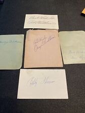 1940’s-50’s SIGNED PLAYERS INDEX AND CUTS~THOMPSON~DICKSON~ROJEK~STRICKLAND~HOUT for sale  Shipping to South Africa