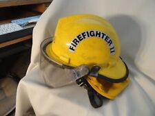 Bullard FH-2100 Yellow Fireman Helmet Firefighter II Alna Face Shield Neck Cover, used for sale  Lewiston