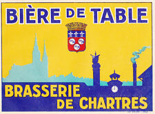 Etiquette brasserie chartres d'occasion  Chartres