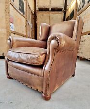 Vintage antique leather for sale  UK