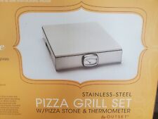 Conjunto de grelha de forno de pizza de aço inoxidável com pedra de pizza e termômetro grelha superior comprar usado  Enviando para Brazil