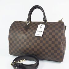 Autêntico Louis Vuitton Speedy Bandouliere 35 Damier Plane N41182 chaves sem trava LD850, usado comprar usado  Enviando para Brazil