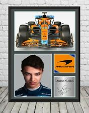 Póster fotográfico firmado de Lando Norris recuerdos de fórmula uno segunda mano  Embacar hacia Argentina